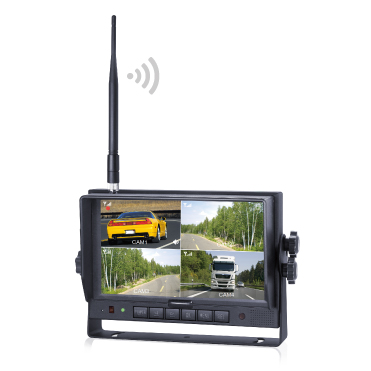 7寸高清數(shù)字無線監(jiān)控顯示器帶四分割