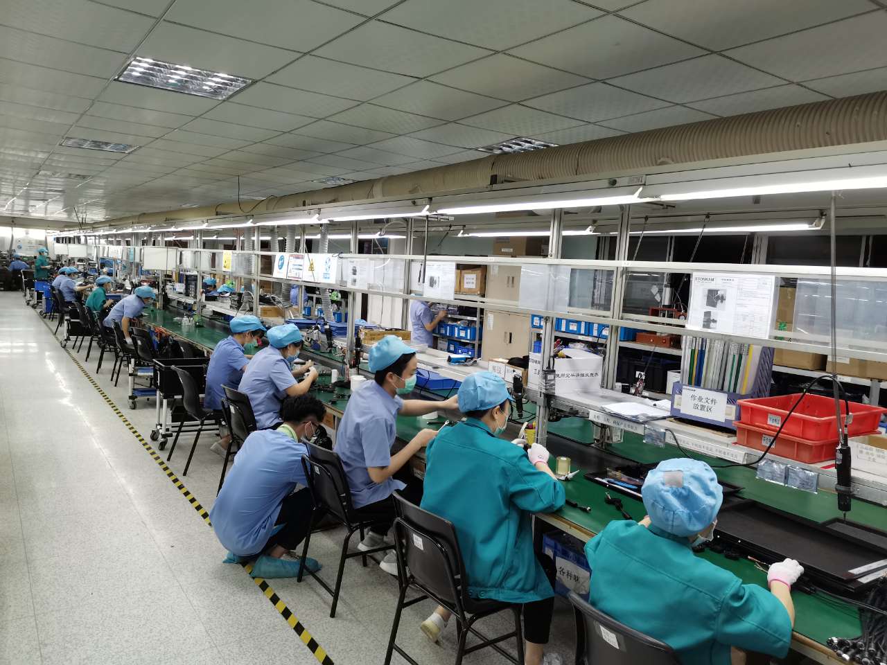 生產(chǎn)中心員干勁十足