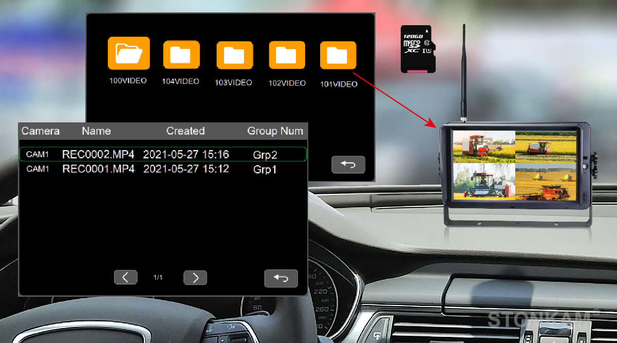 無線四分割監(jiān)控顯示器 無線四分割監(jiān)控顯示器