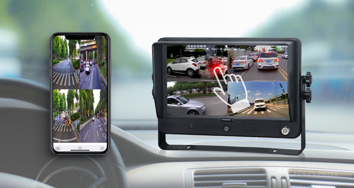 四分割錄像顯示器